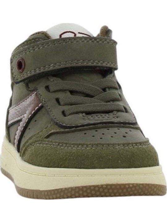 Anatomical Kids Boots with Velcro Khaki