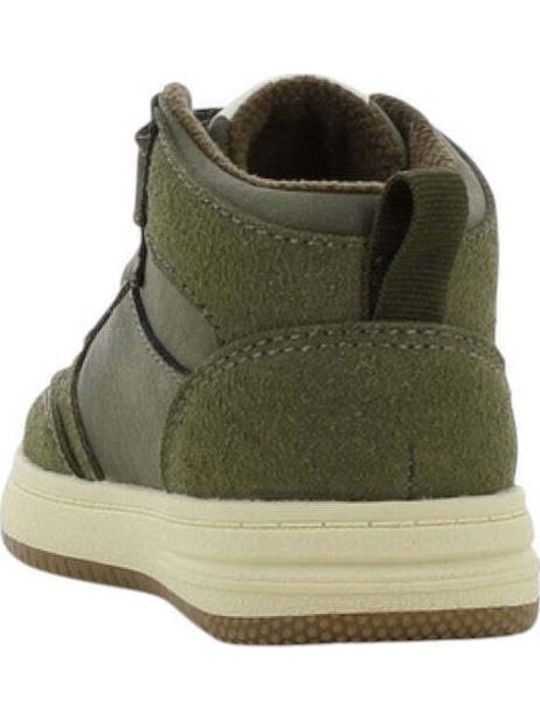 Anatomical Kids Boots with Velcro Khaki