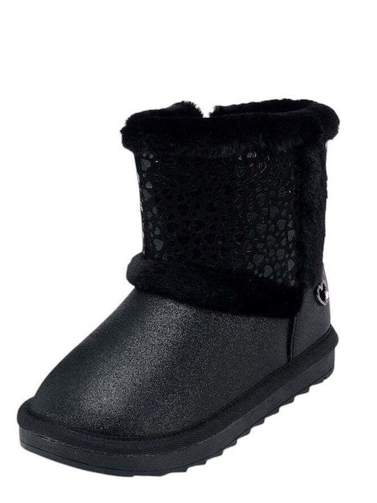 Kinderstiefel mit Reißverschluss Schwarze