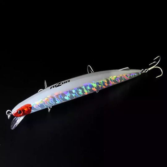 Rizor Τεχνητό Δόλωμα Ψαράκι (Minnow) 19εκ./36gr Red Ivory