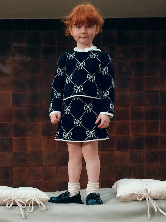 Kids' Set with Skirt Winter 2pcs Black
