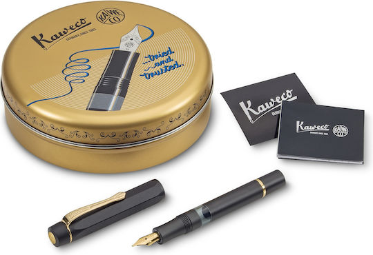 Kaweco Sport Al Fountain Pen Black with Black Ink