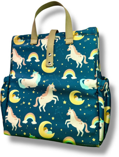The Lunch Bags School Insulated Handheld Lunch Bag 8 Litre Unicorns 26x19x28cm