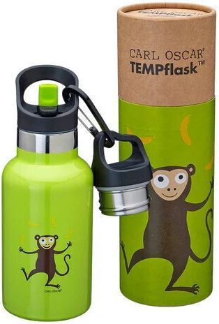 Carl Oscar Sticlă Pentru Copii Termos Oțel Inoxidabil Antivărsare Verde 350ml