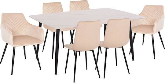Dining Room Raven 7pcs 160x80cm
