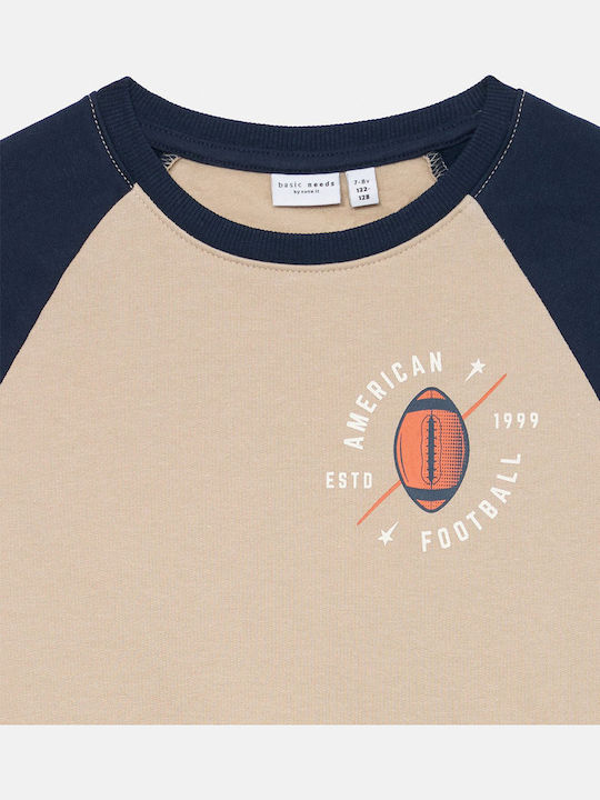 Kinder-Sweatshirt Beige