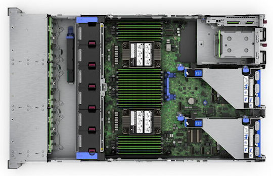 HP ProLiant DL380 Gen11 (Xeon Gold 6530/64GB DDR4/480GB SSD + 480GB SSD/MR416i-o, 8x Hot Plug SFF/Fără sistem de operare)