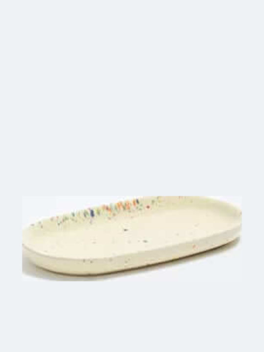 Egg Back Home Party Mini Oval Tavă de Servire Yellow 17.5x17.5x2cm TRAY-PARTY-YELLOEW-MINI 1buc