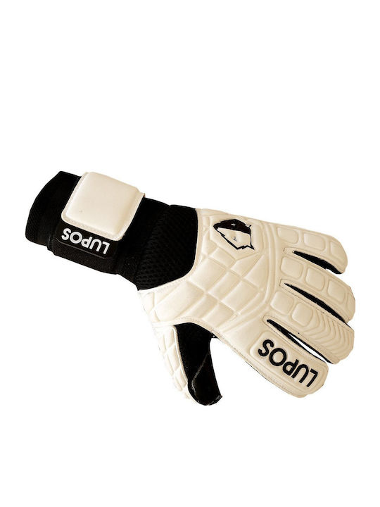 Lupos Mănuși De Portar White One Pro Latex German Contact Roll Finger Cut Alb Negru