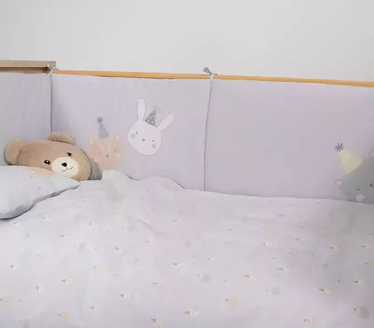 Nef-Nef Homeware Special Party Комплект Бебешки Чаршафи За Количка Памучни Син 120x170бр 3бр