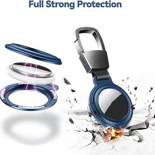 Elegant Aluminum Alloy Husă pentru AirTag în culoarea Negru