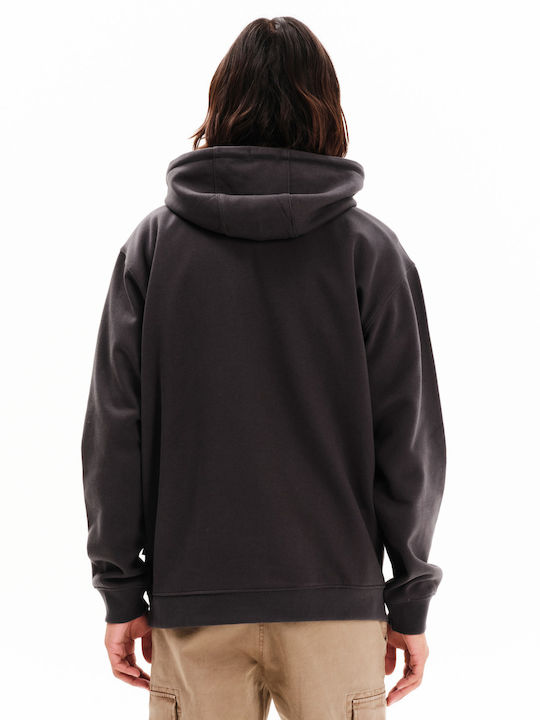 Men's Sweatshirt with Gray Hood 252.EM20.50 Charcoal