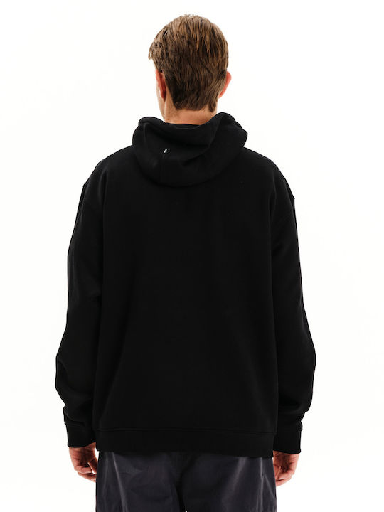 Herren Sweatshirt Mit Kapuze Schwarz