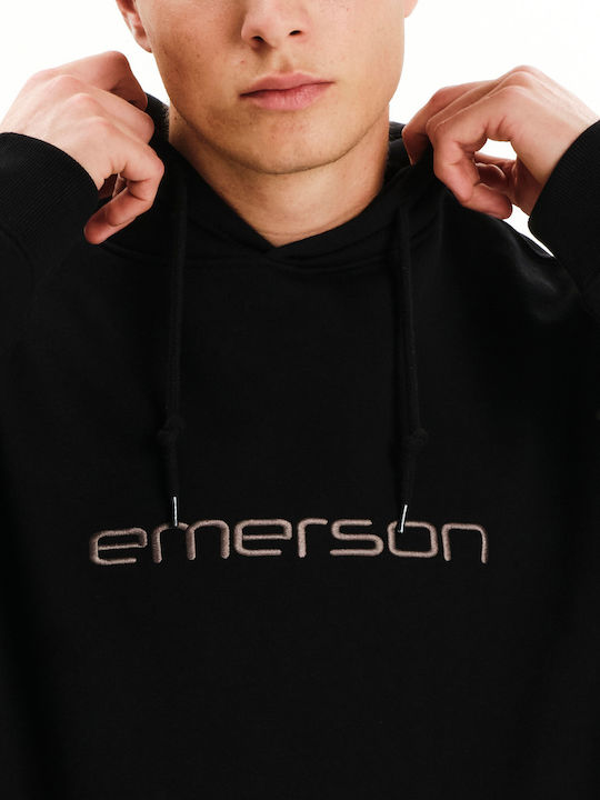 Herren Sweatshirt Mit Kapuze Schwarz