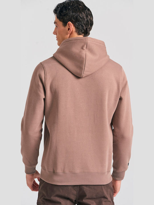 Sweatshirt with Hood Brown