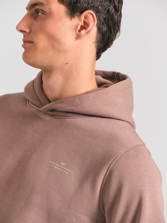 Sweatshirt with Hood Brown