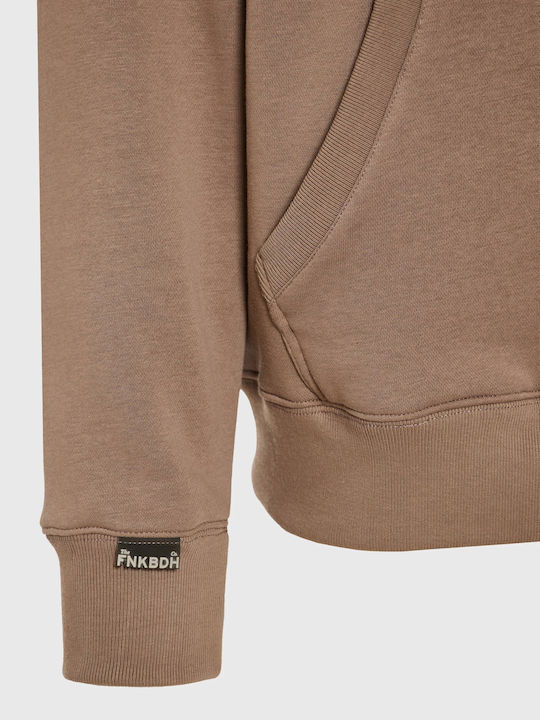 Sweatshirt with Hood Brown