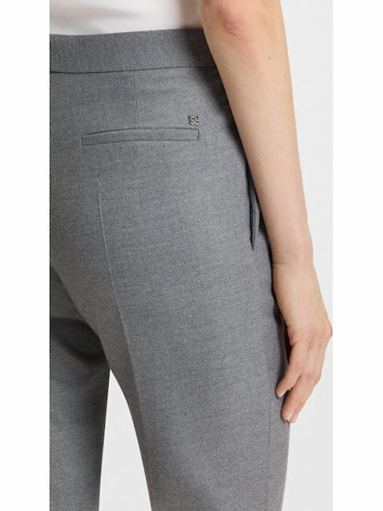 Hezane Damen Stoff Hose Gray