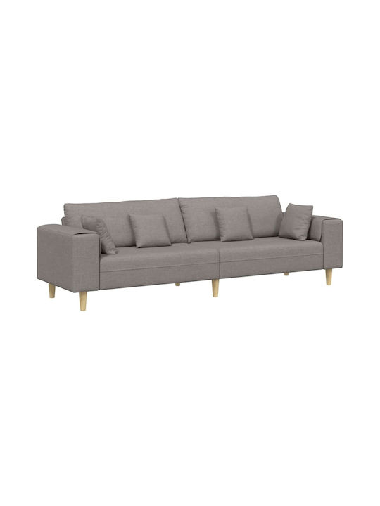 Τετραθέσιος Καναπές Taupe 250x77x76εκ. 3335148