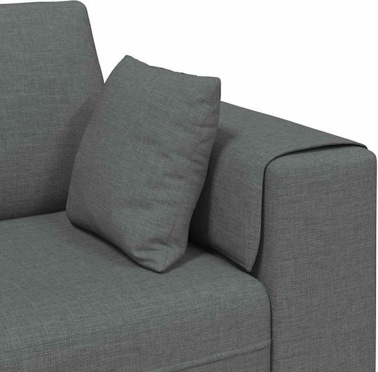 Four Seater Couch Dark Grey 250x77x76 cm