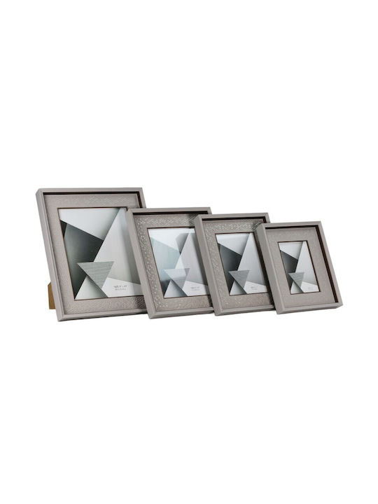 Wooden Photo Frame with Gray Frame