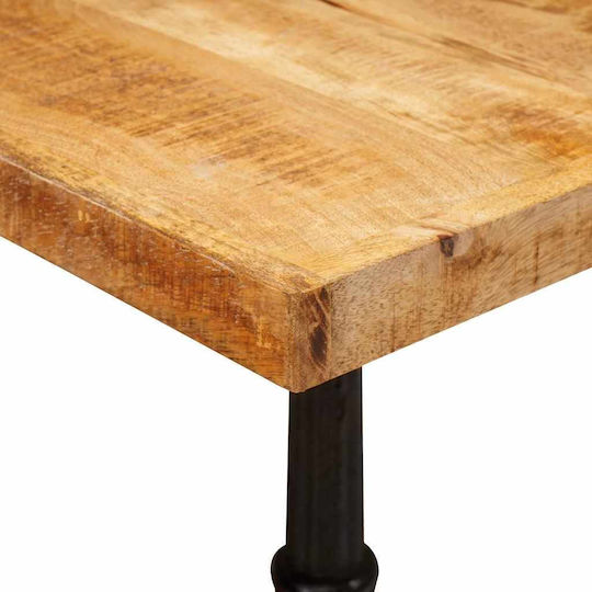 vidaXL Square Dining Table Made of Solid Wood Brown 50x50x76cm
