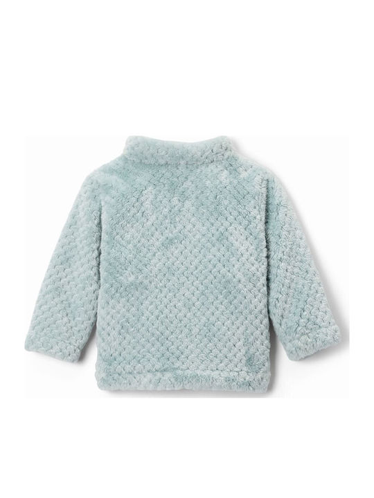 Παιδική Ζακέτα Fleece Μπλε Sherpa