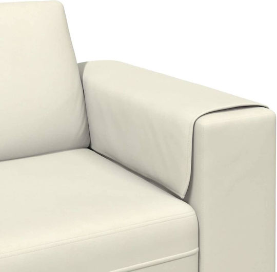 Living Room Furniture Set Couch & Stool Beige