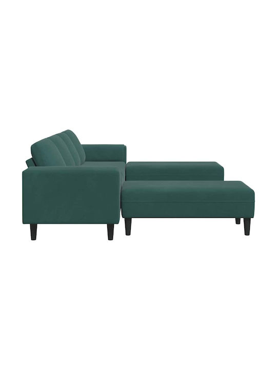 Living Room Furniture Set Couch & Stool Green