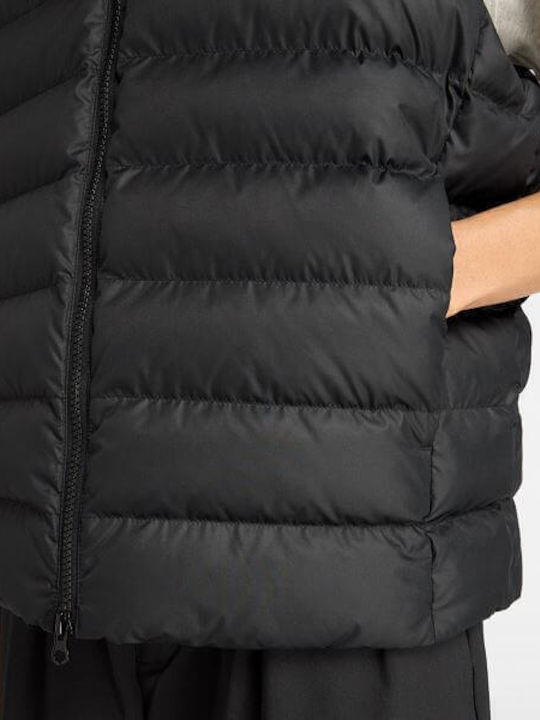 Γυναικείο Αμάνικο Puffer Μπουφάν Μαύρο