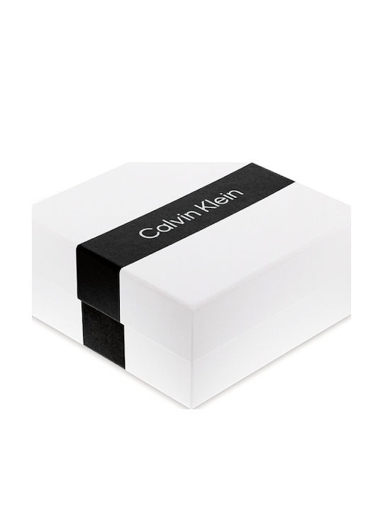 Calvin Klein Stud Bărbătești Cercei din Oțel Placat cu aur cu Pietre