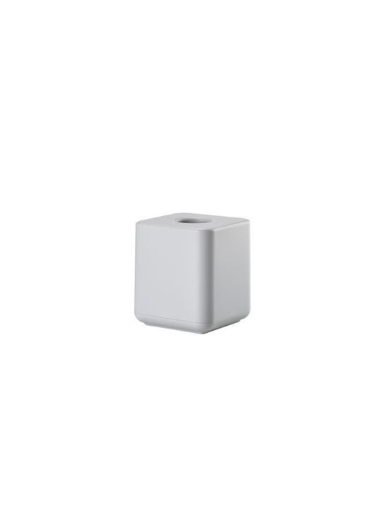 Zone Denmark Θήκη για Χαρτομάντηλα Πλαστική Γκρι 13x13x15.1cm 36026
