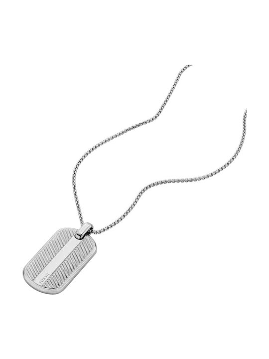 Fossil Chain Neck made of Stainless Steel Length 56cm