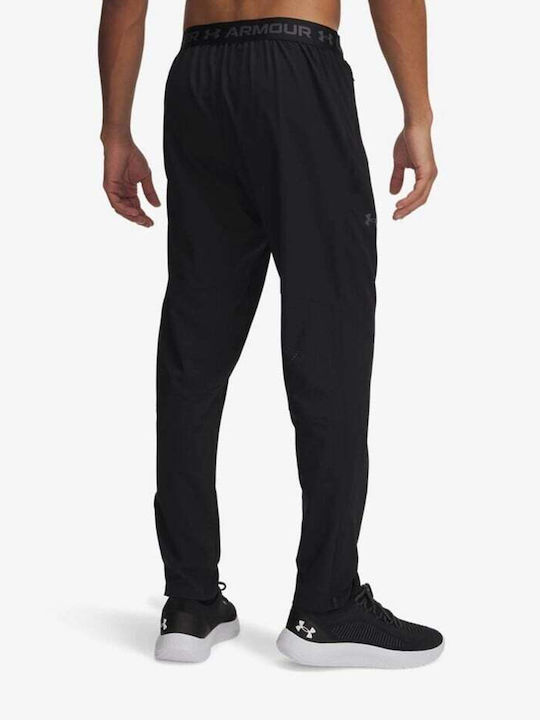 Vanish Woven Sweatpants Glossy Black