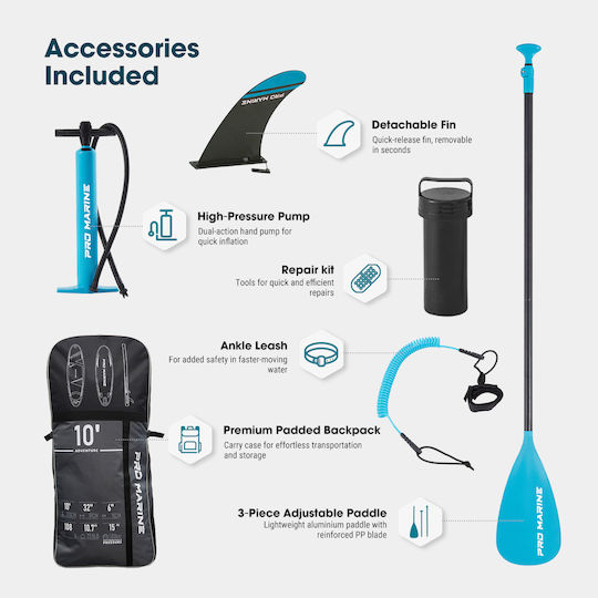 Inflatable SUP Board / Kayak with Length 3.05m Gray