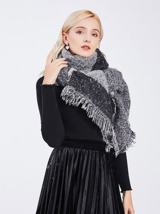 Women's Wool Scarf Black