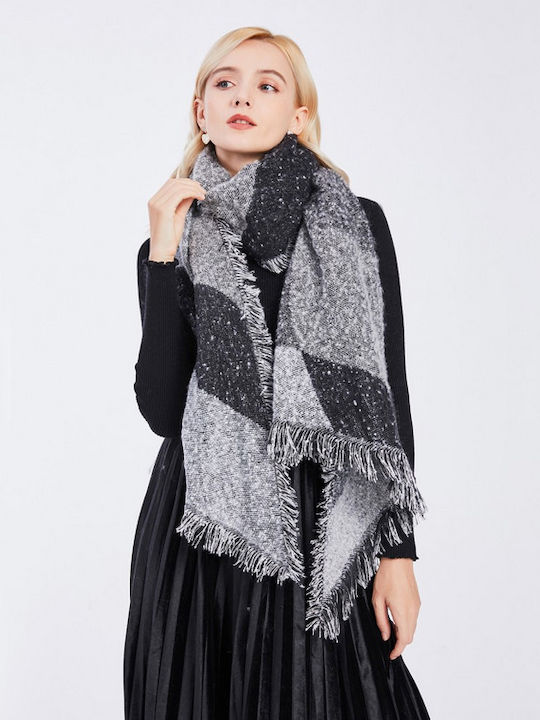 Women's Wool Scarf Black