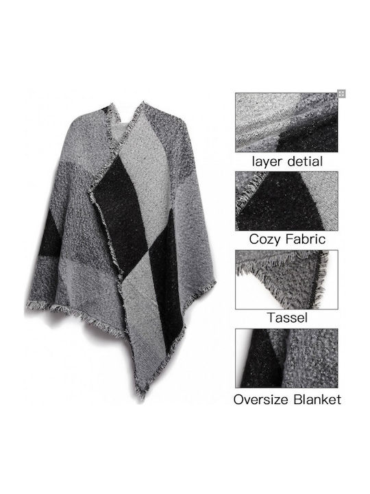 Women's Wool Scarf Black