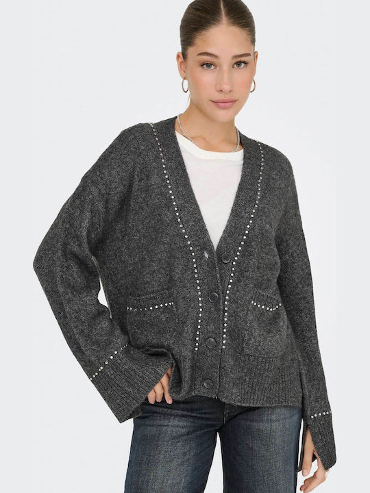 Γυναικεία Πλεκτή Ζακέτα Medium Grey Melange