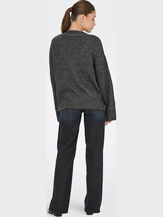 Γυναικεία Πλεκτή Ζακέτα Medium Grey Melange
