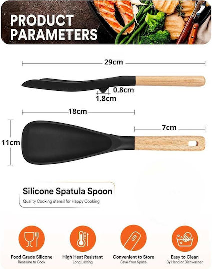 Uncle George Shallow Sauce Spoon Made of Silicone