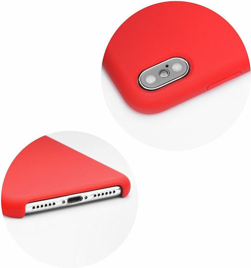 Forcell Umschlag Rückseite Silikon / Kunststoff Rot (Huawei P Smart)