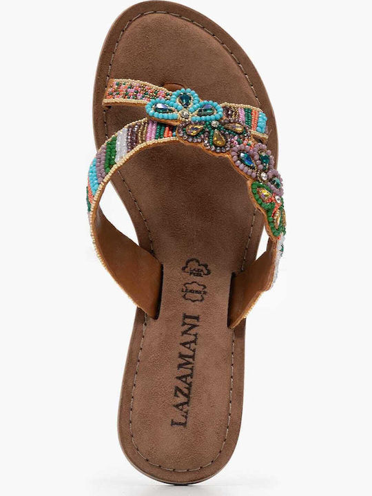 Leder Flache Sandalen für Damen