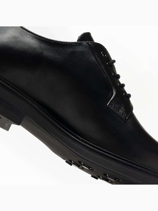 Leder Herren Freizeitschuhe Schwarz