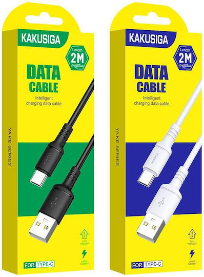 Kakusiga Kakusiga USB 2.0 Cable USB-C Male - USB-A Black 2m
