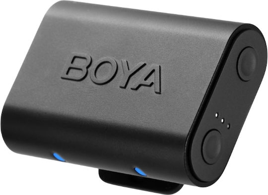 Boya Magic-02 Комплект Δυναμικό Микрофон Щипка Журналистически в Черен Цвят