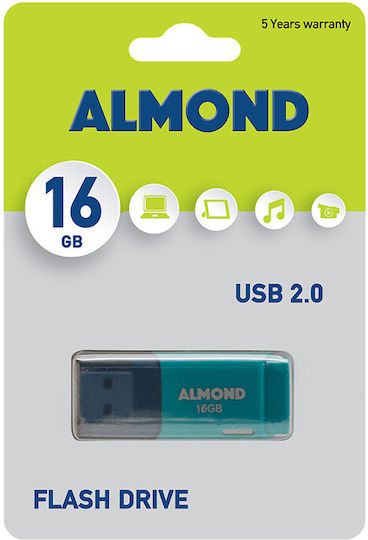 Almond Prime 16GB USB 2.0 Stick Μπλε
