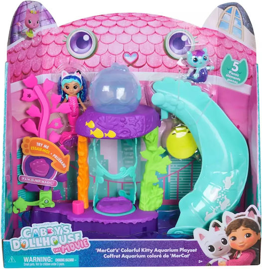 Spin Master Gabby's Dollhouse MerCat's Colorful Kitty Aquarium Age 3+