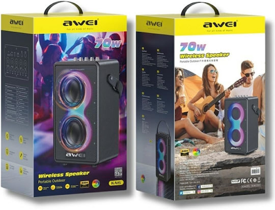 Awei Ηχείο Bluetooth 70W Μαύρο KA15