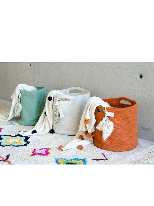 Lorena Canals Coș decorativ Tesatura cu mânere Ecru 30x30x30buc
